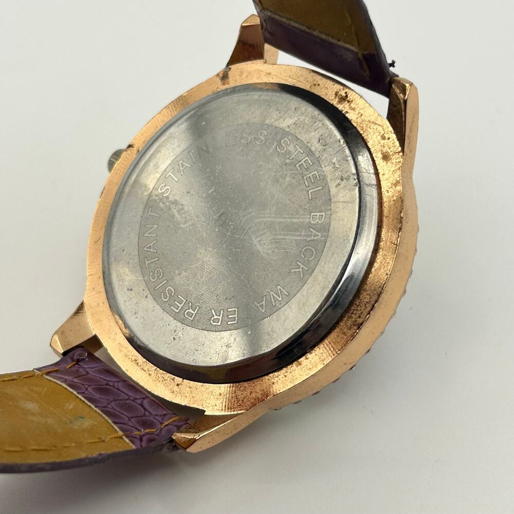 Gogoey Women’s Quartz Watch with a Purple Strap & Crystal-studded Bezel - Picture 6 of 8